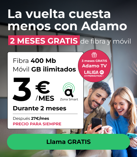 Oferta exclusiva Fibra + Móvil | Adamo | Adamo